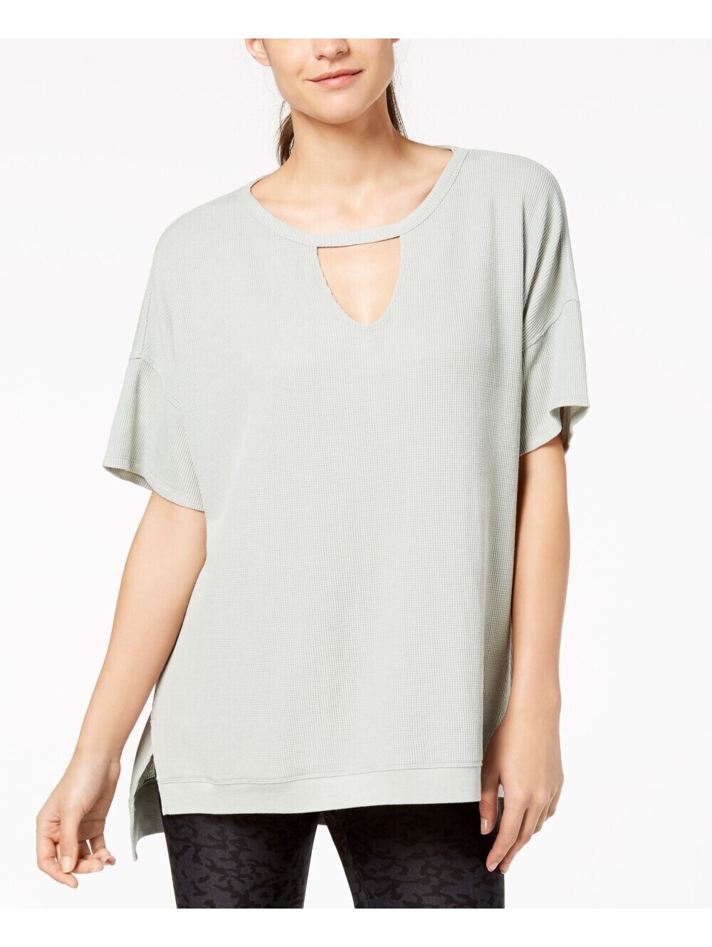 Calvin Klein Womens Performance Keyhole Top Size S